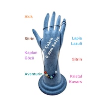 Sertifikalı Doğal 7 Çakra Tasarım Kolye Çok REnkli