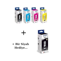 Epson 103 li L1210 Siyah Ve Renkli Mürekkep Seti 65ml 4 1 Siyah A4185 Epson