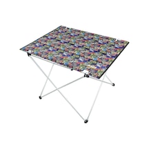 Ultralight Katlanır Kamp Masası, Yer Kaplamaz Hafif Rulo, Piknik, Bbq, Balıkçılık, Plaj, Hiking İçin Taşınabili Genel