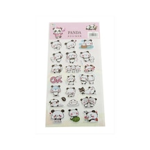 Panda Kabartmalı Sticker