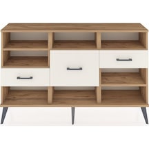 Arges Konsol 5 Raflı 3 Çekmeceli 132x30x83 Çam-çam/aytaşı Çam/aytaşı