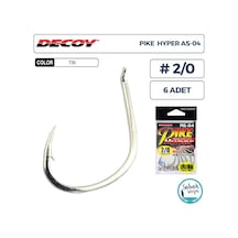 Decoy As-04 Pike Hyper Jigging Asist İğne Tın 2/0 6 Adet