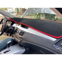 2008+ Modellerine Uygun Renault Laguna Torpido Koruma Halısı Kenar Renk Kırmızı