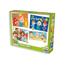 Cocomelon Kutulu Lisanlı 4 Lü Puzzle/Yapboz