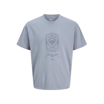 Jack & Jones Cassis Tonal Erkek Mavi Tişört 12295059-tds