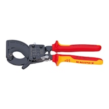 Knipex 9536250 Cırcır Mekanizmalı Kablo Makası