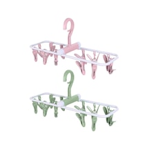 2'li Paket Rüzgar Geçirmez Çamaşır İpi İç Çamaşırı Askısı Seyahat Askısı Çorap İç Çamaşırı Ve Giysiler İçin Katlanabilir Askı Diğer