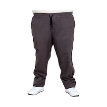 Mode Xl Büyük Beden Erkek Keten Jogger Pantolon Milano 21913 Antrasıt Antrasit