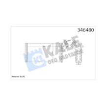 Kale 346480 Kalorifer Radyatörü - Peugeot Expert 2000-2006 2.0 Hdi Dizel 6448a7 - 9566944680 - 9179687505