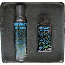 Privacy Let's Party Erkek Parfüm EDT 100 ML + Deodorant Sprey 150 ML Teneke Kutu