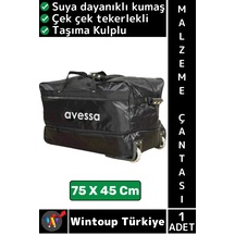 Çanta Suya Dayanıklı Kumaş Spor Okul Futbol Antrenman Çek Çek Tekerlekli Malzeme Çantası 75 X 45 Cm Çok Renkli