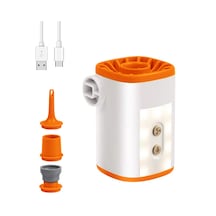 Hallow-ışıklı Taşınabilir Kablosuz Elektrikli Hava Pompası,turuncu