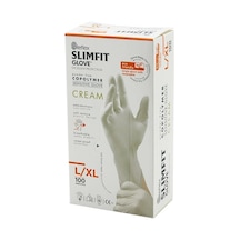 Reflex Slimfit Glove Kod-028 L-xl Krem Pudrasız Muayene Eldiven 100lü Bx40