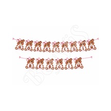 Hoşgeldin Bebeğim Ayıcık Temalı Banner Pembe