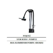 Kısa Alüminyum Pompa Kromaj Renkli Plastik Hortumlu Yüksek Basınç