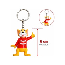 Sevimli Kırmızı Fare Figürlü Anahtarlık 6 Cm Standart