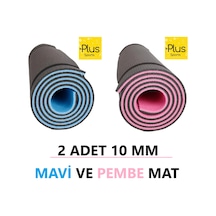 2 Adet 10 Mm Plates Yoga Minderi Ve Kamp Matı 180 60 1 Cm Çok Renkli Çok Renkli