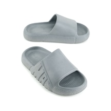 Gezer Yazlık Erkek Çocuk Eva Islak Zemine Uygun Ev Bahçe Banyo Havuz Terlik Gri