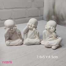 Yy0978 Üçlü Buda Biblo Silikon Kalıp