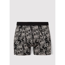 Mavi - Baskılı Siyah Boxer 092070-900 Siyah