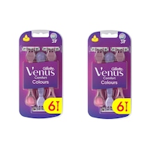 Venus 3 Renkli Kullan At Tıraş Bıçağı 6 Adet 4+2 X 2 Paket