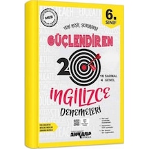 6.Sınıf İngilizce Güçlendiren 20 Deneme