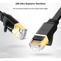 Cat7 U/ftp Flat Ethernet Kablosu 1.5 Metre