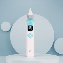 Uıowoo Bebek Burun Aspiratörü Elektrik Ve Şarj Edebilir Nazal Temizleme Cihaz Yenidoğan Ve Bebekler Mavi