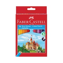 Faber-castell 36 Renk Boya Kalemi, Canlı Ve Parlak Renkler, Kırılmaya Dayanıklı Uçlar, Ergonomik Tasarım, Karton Kutu, Okul Ve Sanat İçin Uygun 124-Pembe