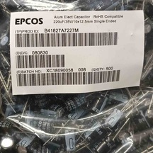 B41827a7227m 220mf 35v 10x12.5 Epcos Elko 56 Adet