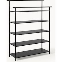 Dora Çok Amaçlı Metal Saclı Ayakkabı Rafı Siyah