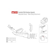 Overlok Fitilli Arabiye Apara 30x15mm / Apr 32-o