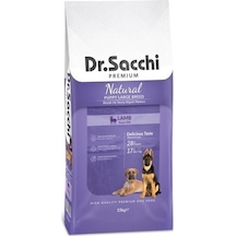 Dr.Sacchi Premium Kuzu Etli Büyük Irk Yavru Köpek Maması 15 KG