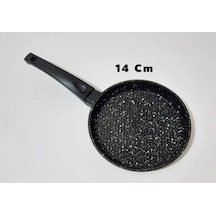 Mini Döküm Granit Sos Tava 14 Cm Siyah