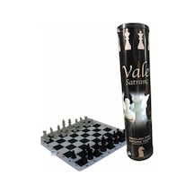 Vale Okul Tipi Satranç Takımı Rulo Çantalı Büyük Boy Kutulu 44 Cm