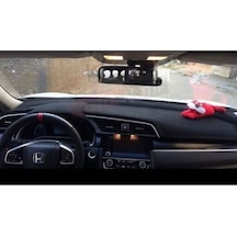 Honda Civic Fc5 Modellerine Uygun Torpido Koruma Halısı Siyah Kenar Renk Siyah