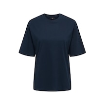Only Jdy Kadın Yuvarlak Yaka Lacivert T-shirt - 15366305 Lacivert