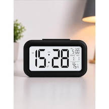 Tr Dijital Masa Saati Büyük Led Ekranlı Alarm Özellikli Tarih Ve Sıcaklık Göstergeli Gece Işığı 12/24 Diğer