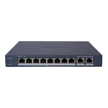 Hıkvısıon 8port 60w Full Poe Ds-3e1310p-eı/m 10/100 2x-uplınk Yönetilemez Switch Metal