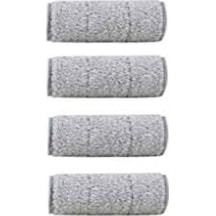 Spin Mop Mikrofiber Tablet Mop Yedek Bezi 4 Adet Gri 12.5 x 31 CM