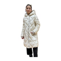 Kız Çocuk Kapüşonlu Kaban 51329 Bej