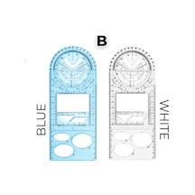 Çok Fonksiyonlu Geometrik Cetveller Springhall Açısı Ve Daire Yapıcı Çizim Geometrik Çizim Şablonu Ölçüm Cetveli