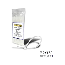 Niken Kablo Bağı Beyaz 7,2x450 100 Adet - Ekolmaks