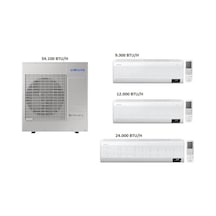 Samsung Windfree 9 + 12 + 24 BTU + 10 kW Dış Ünite Duvar Tipi Multi Klima