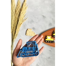 Buldozer Hamur Şekillendirici/kurabiye Kalıbı - Mavi 50 x 22