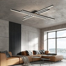 Antrasit Led Tavan Lambası 3000K Sarı Işık Modern Aydınlatma