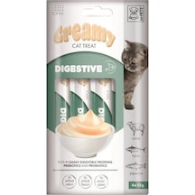 M-pets Creamy Digestive Kuzulu Somonlu Ve Tuna Balıklı Kedi Ödülü 4x15 Gr