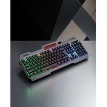 Oyuncu Klavye Mouse Seti Rgb Işıklı Türkçe Q