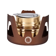 Sones Cstur Y2218 Açık Ultralight Alüminyum Soba Kamp Balıkçılık Taşınabilir Sıvı Alkol Sobalar Bronz
