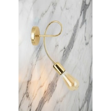 Zenixa Tekli Aplik - Yatak Odası, Banyo Uyumlu Duvar Aplik Gold